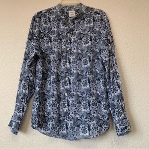 Baird McNutt Murano Linen Short Sleeve  Button Front Shirt Size Medium